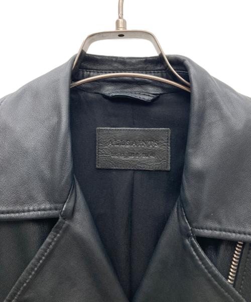 ALL SAINTS（オールセインツ）ALL SAINTS (オールセインツ) レザーバイカージャケット ブラック サイズ:40の古着・服飾アイテム