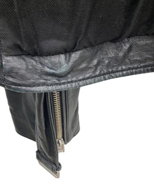 ALL SAINTS（オールセインツ）ALL SAINTS (オールセインツ) レザーバイカージャケット ブラック サイズ:40の古着・服飾アイテム