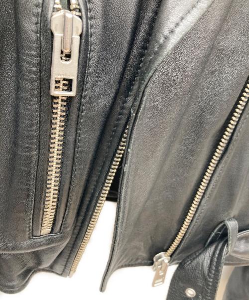ALL SAINTS（オールセインツ）ALL SAINTS (オールセインツ) レザーバイカージャケット ブラック サイズ:40の古着・服飾アイテム