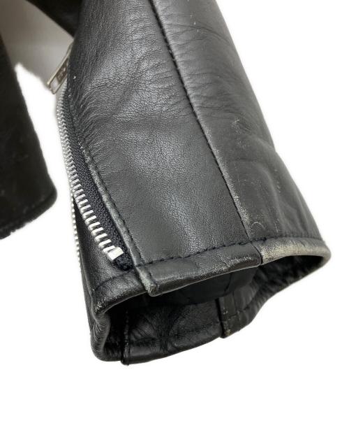 AMERICAN NOSTALGIA（アメリカンノスタルジア）AMERICAN NOSTALGIA (アメリカンノスタルジア) シングルライダースジャケット ブラック サイズ:XLの古着・服飾アイテム