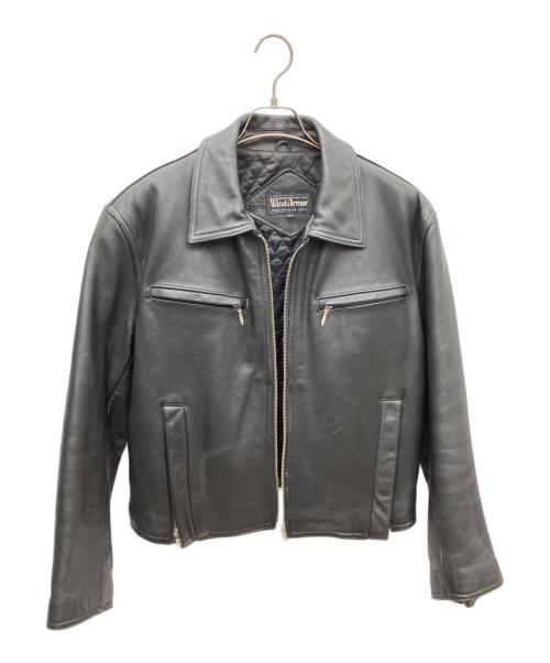 Wind Armor（ウィンドアーマー）Wind Armor (ウィンドアーマー) レザージャケット ブラック サイズ:Ｌの古着・服飾アイテム