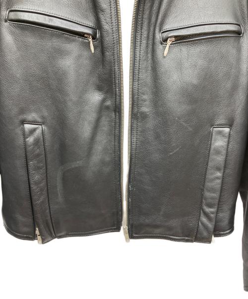 Wind Armor（ウィンドアーマー）Wind Armor (ウィンドアーマー) レザージャケット ブラック サイズ:Ｌの古着・服飾アイテム