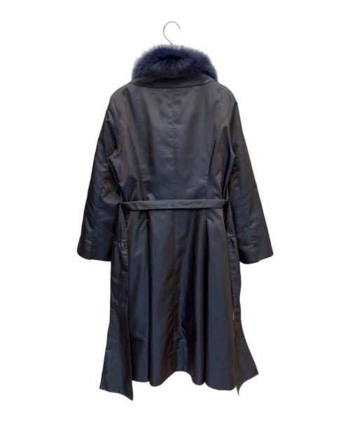 M'S GRACY（エムズグレイシー）M'S GRACY (エムズグレイシー) ライナー付コート ネイビー サイズ:38の古着・服飾アイテム