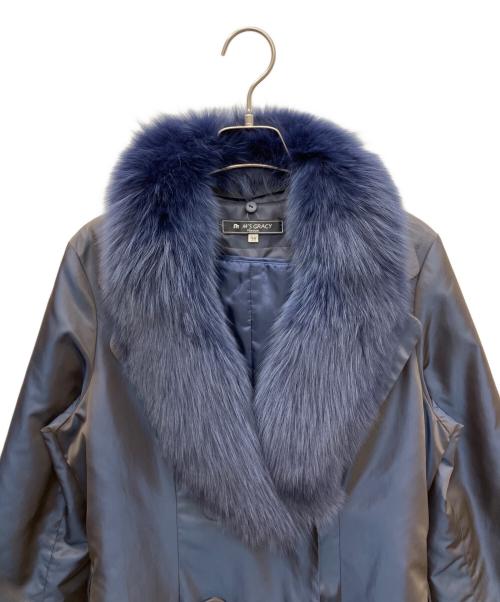 M'S GRACY（エムズグレイシー）M'S GRACY (エムズグレイシー) ライナー付コート ネイビー サイズ:38の古着・服飾アイテム