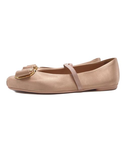 Ferragamo（フェラガモ）Ferragamo (フェラガモ) バレリーナシューズ ピンク サイズ:SIZE 6の古着・服飾アイテム