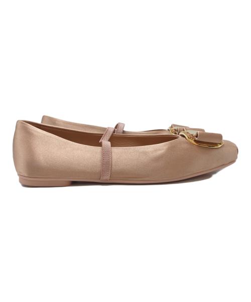 Ferragamo（フェラガモ）Ferragamo (フェラガモ) バレリーナシューズ ピンク サイズ:SIZE 6の古着・服飾アイテム