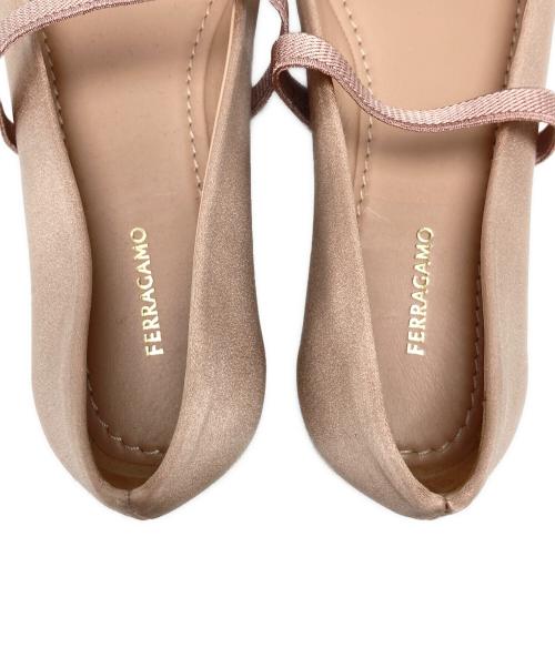 Ferragamo（フェラガモ）Ferragamo (フェラガモ) バレリーナシューズ ピンク サイズ:SIZE 6の古着・服飾アイテム