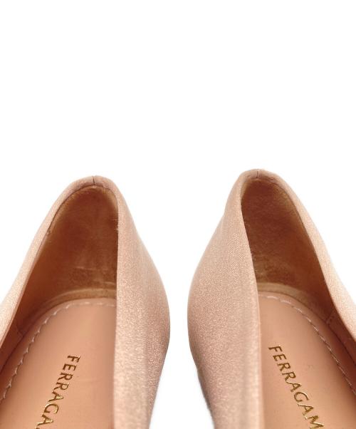 Ferragamo（フェラガモ）Ferragamo (フェラガモ) バレリーナシューズ ピンク サイズ:SIZE 6の古着・服飾アイテム