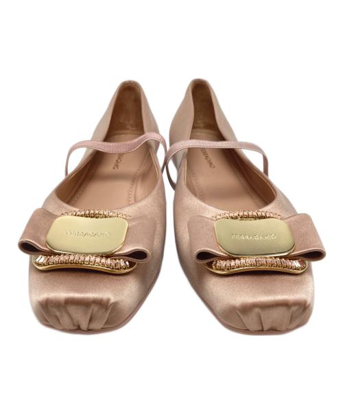 Ferragamo（フェラガモ）Ferragamo (フェラガモ) バレリーナシューズ ピンク サイズ:SIZE 6の古着・服飾アイテム
