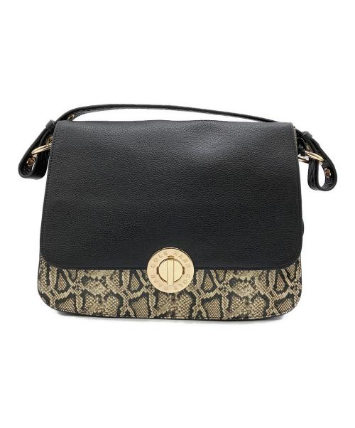 COLE HAAN（コールハーン）COLE HAAN (コールハーン) ターンロールトップハンドルバッグ ブラックの古着・服飾アイテム