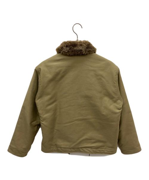 HOUSTON（ヒューストン）HOUSTON (ヒューストン) デッキジャケット カーキ サイズ:Sの古着・服飾アイテム