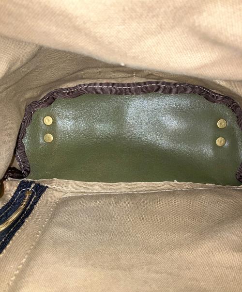 Herz（ヘルツ）Herz (ヘルツ) リュック ベージュ×ブラウンの古着・服飾アイテム