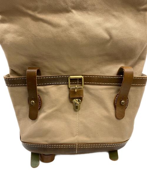 Herz（ヘルツ）Herz (ヘルツ) リュック ベージュ×ブラウンの古着・服飾アイテム