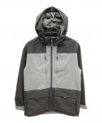 COLE HAANコールハーン）の古着「ゼログランド カラーブロック パーカ」｜ブラック×グレー