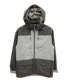 COLE HAAN（コールハーン）の古着「ゼログランド カラーブロック パーカ」｜ブラック×グレー