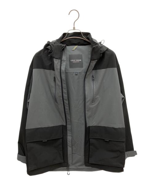 COLE HAAN（コールハーン）COLE HAAN (コールハーン) ゼログランド カラーブロック パーカ ブラック×グレー サイズ:Sの古着・服飾アイテム
