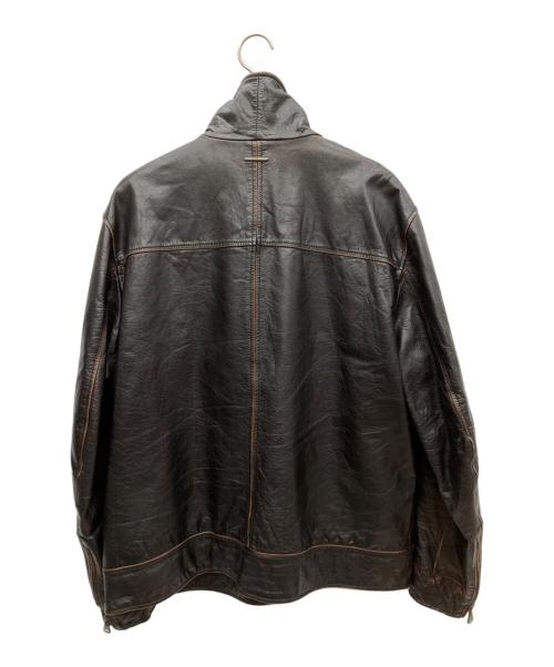 MARC NEW YORK（マークニューヨーク）MARC NEW YORK (マークニューヨーク) レザージャケット ブラック サイズ:XLの古着・服飾アイテム