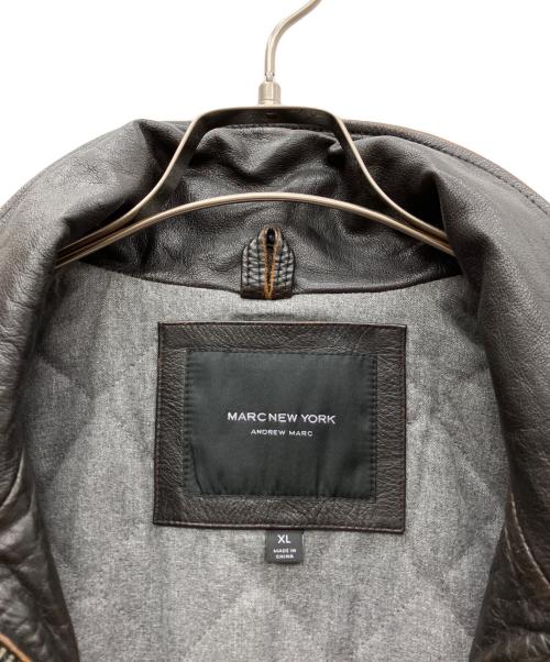 MARC NEW YORK（マークニューヨーク）MARC NEW YORK (マークニューヨーク) レザージャケット ブラック サイズ:XLの古着・服飾アイテム