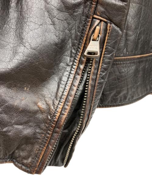 MARC NEW YORK（マークニューヨーク）MARC NEW YORK (マークニューヨーク) レザージャケット ブラック サイズ:XLの古着・服飾アイテム