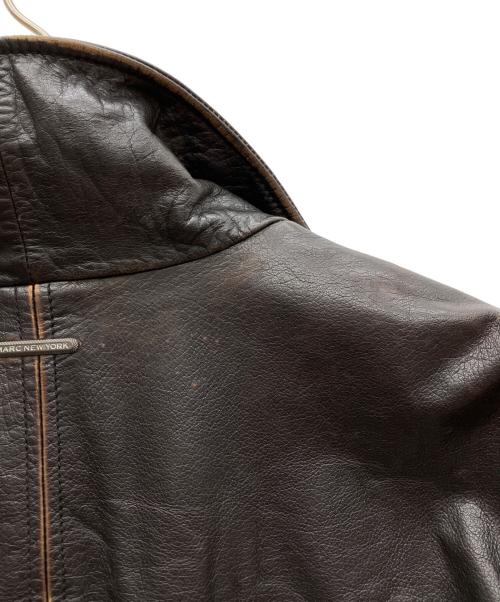 MARC NEW YORK（マークニューヨーク）MARC NEW YORK (マークニューヨーク) レザージャケット ブラック サイズ:XLの古着・服飾アイテム