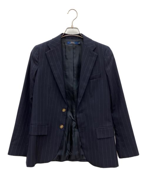 POLO RALPH LAUREN（ポロ・ラルフローレン）POLO RALPH LAUREN (ポロ・ラルフローレン) 2Bテーラードジャケット ネイビー サイズ:2の古着・服飾アイテム