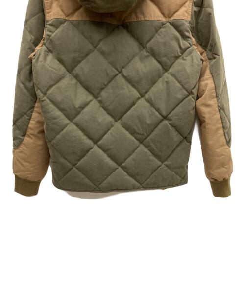 Eddie Bauer（エディーバウアー）Eddie Bauer (エディーバウアー) スカイライナーダウンジャケット カーキ×ブラウン サイズ:Sの古着・服飾アイテム