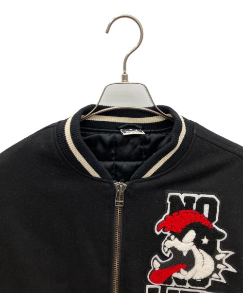 MOBSTYLES（モブスタイル）MOBSTYLES (モブスタイル) スタジャン ブラック×ホワイト サイズ:Mの古着・服飾アイテム