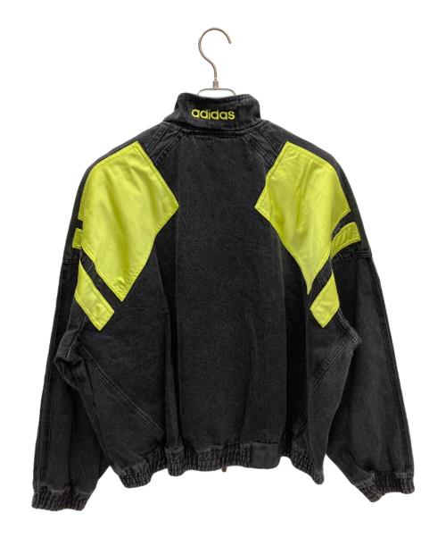 adidas（アディダス）adidas (アディダス) Adilenium シーズン 2 モトデニムジャケット ブラック×イエロー サイズ:Lの古着・服飾アイテム