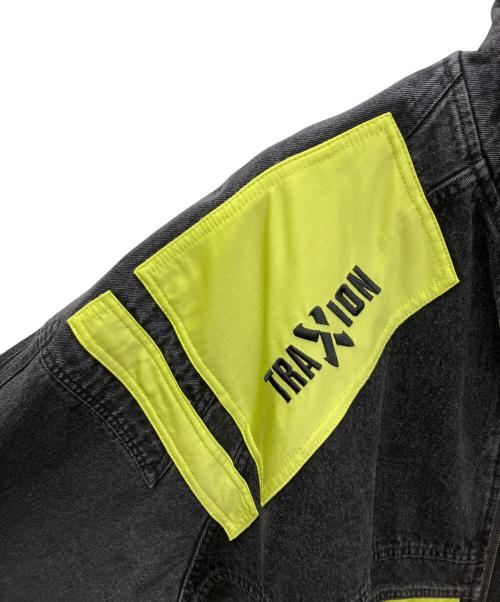 adidas（アディダス）adidas (アディダス) Adilenium シーズン 2 モトデニムジャケット ブラック×イエロー サイズ:Lの古着・服飾アイテム