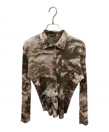 PLEATS PLEASE（プリーツプリーズ）の古着「長袖シャツ」｜カーキ