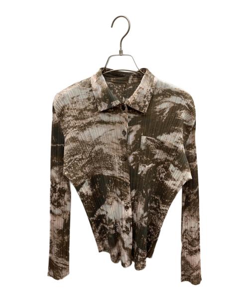 PLEATS PLEASE（プリーツプリーズ）PLEATS PLEASE (プリーツプリーズ) 長袖シャツ カーキ サイズ:SIZE 3の古着・服飾アイテム