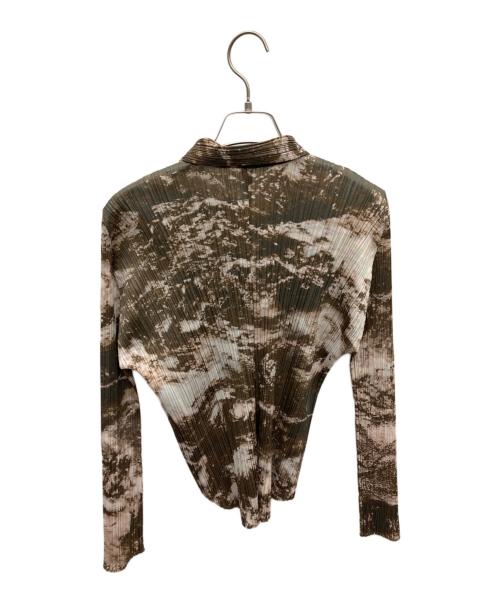 PLEATS PLEASE（プリーツプリーズ）PLEATS PLEASE (プリーツプリーズ) 長袖シャツ カーキ サイズ:SIZE 3の古着・服飾アイテム