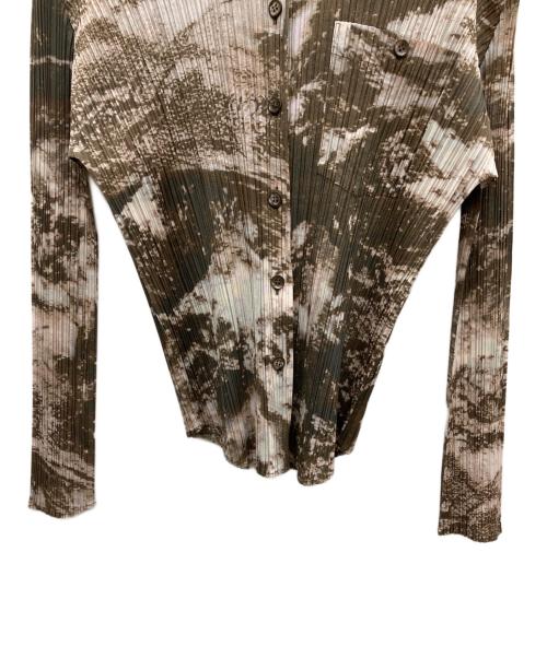 PLEATS PLEASE（プリーツプリーズ）PLEATS PLEASE (プリーツプリーズ) 長袖シャツ カーキ サイズ:SIZE 3の古着・服飾アイテム