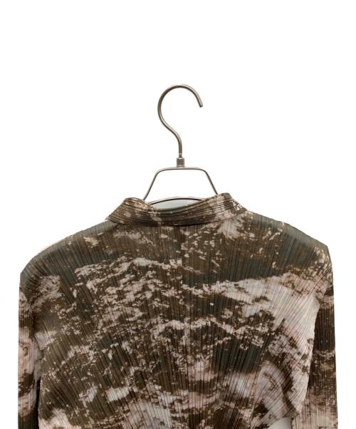 PLEATS PLEASE（プリーツプリーズ）PLEATS PLEASE (プリーツプリーズ) 長袖シャツ カーキ サイズ:SIZE 3の古着・服飾アイテム