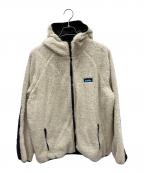 KAVUカブー）の古着「ファージャケット」｜ホワイト×ネイビー