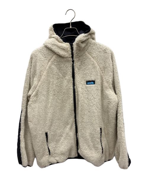 KAVU（カブー）KAVU (カブー) ファージャケット ホワイト×ネイビー サイズ:Ｌの古着・服飾アイテム