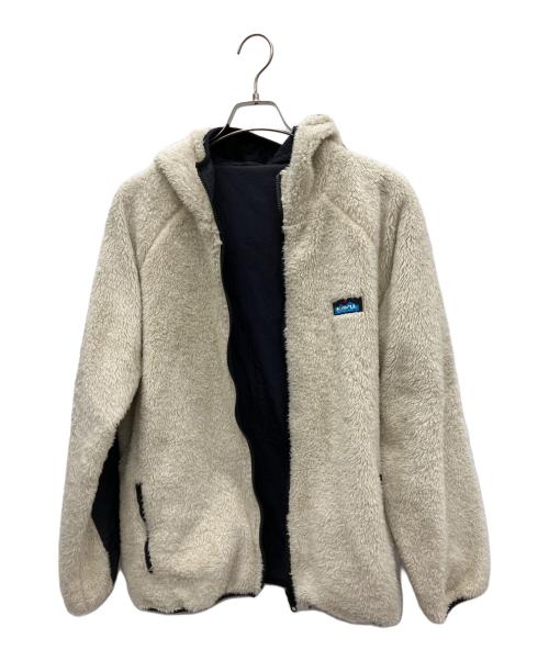 KAVU（カブー）KAVU (カブー) ファージャケット ホワイト×ネイビー サイズ:Ｌの古着・服飾アイテム
