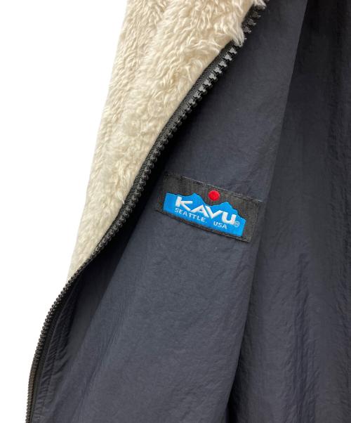 KAVU（カブー）KAVU (カブー) ファージャケット ホワイト×ネイビー サイズ:Ｌの古着・服飾アイテム