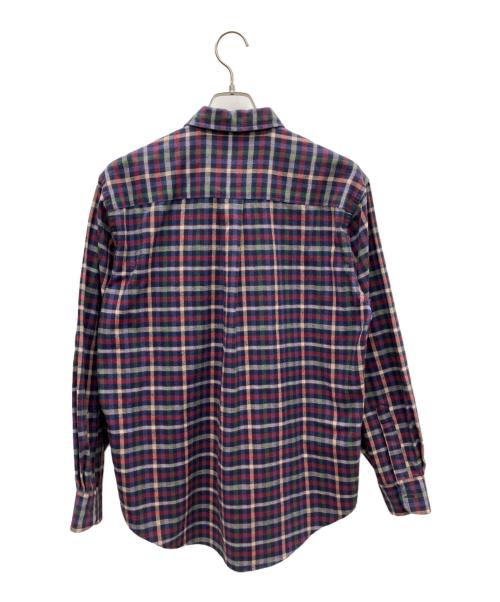 L.L.Bean（エルエルビーン）L.L.Bean (エルエルビーン) 長袖シャツ レッド×ネイビー サイズ:Mの古着・服飾アイテム