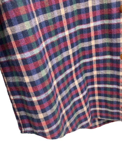 L.L.Bean（エルエルビーン）L.L.Bean (エルエルビーン) 長袖シャツ レッド×ネイビー サイズ:Mの古着・服飾アイテム