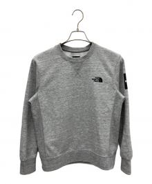 THE NORTH FACE（ザ ノース フェイス）の古着「スクエアロゴクルーネックスウェット」｜グレー