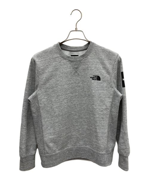 THE NORTH FACE（ザ ノース フェイス）THE NORTH FACE (ザ ノース フェイス) スクエアロゴクルーネックスウェット グレー サイズ:Mの古着・服飾アイテム