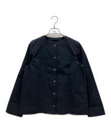 Traditional Weatherwear（トラディショナルウェザーウェア）の古着「ノーカラージャケット」｜ネイビー