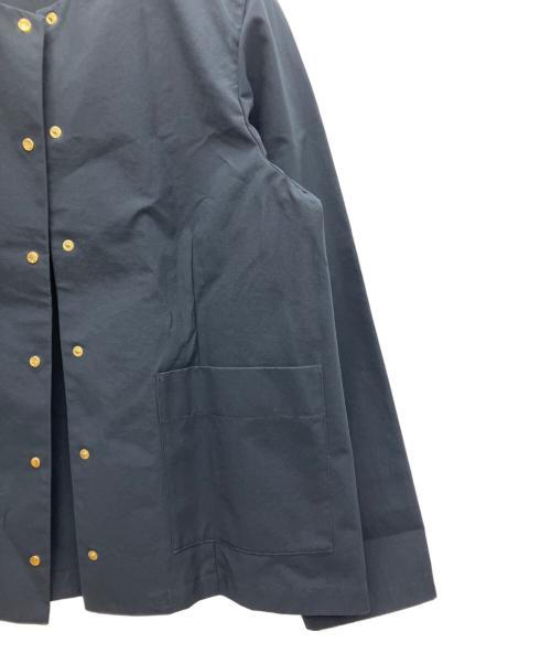 Traditional Weatherwear（トラディショナルウェザーウェア）Traditional Weatherwear (トラディショナルウェザーウェア) ノーカラージャケット ネイビー サイズ:36の古着・服飾アイテム