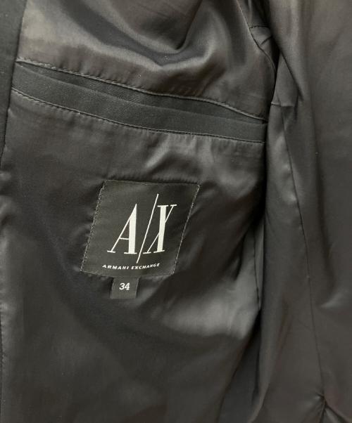 ARMANI EXCHANGE（アルマーニ エクスチェンジ）ARMANI EXCHANGE (アルマーニ エクスチェンジ) テーラードジャケット ブラック サイズ:SIZE 34の古着・服飾アイテム