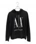 ARMANI EXCHANGE（アルマーニ エクスチェンジ）の古着「プルオーバーパーカー」｜ブラック