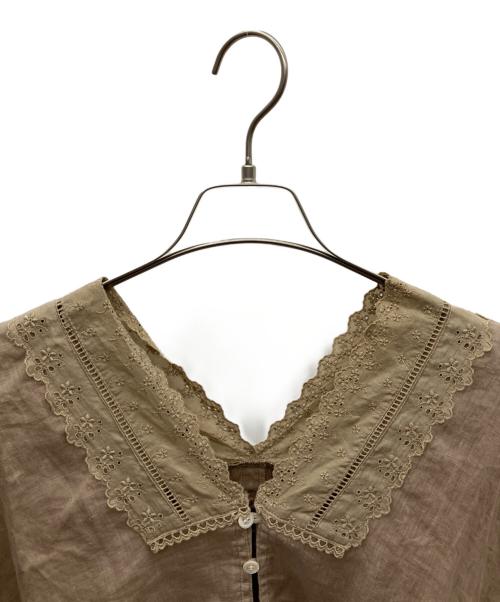 tricot COMME des GARCONS（トリココムデギャルソン）tricot COMME des GARCONS (トリココムデギャルソン) 半袖ブラウス カーキ サイズ:Sの古着・服飾アイテム