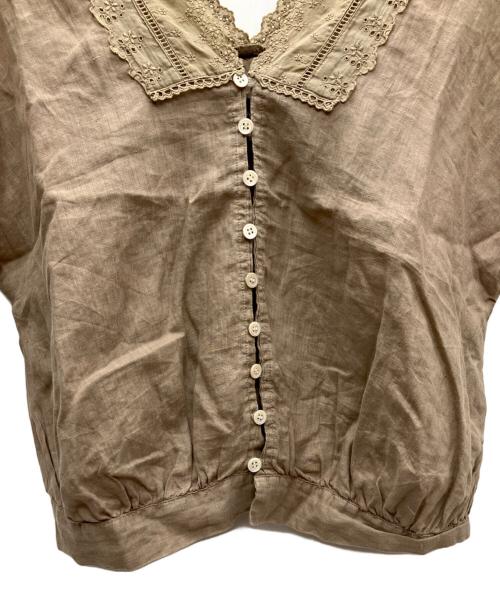 tricot COMME des GARCONS（トリココムデギャルソン）tricot COMME des GARCONS (トリココムデギャルソン) 半袖ブラウス カーキ サイズ:Sの古着・服飾アイテム