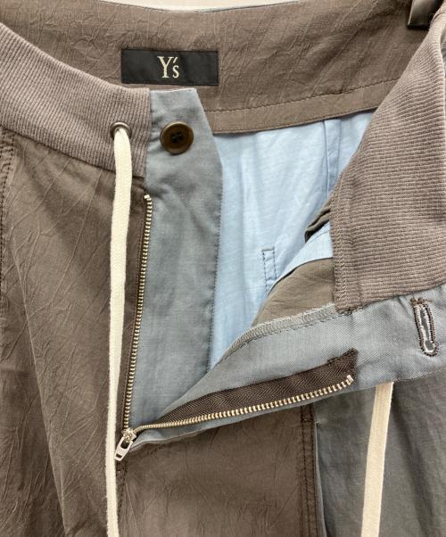 Y's（ワイズ）Y's (ワイズ) サルエルパンツ グレー×ブラウン サイズ:1の古着・服飾アイテム