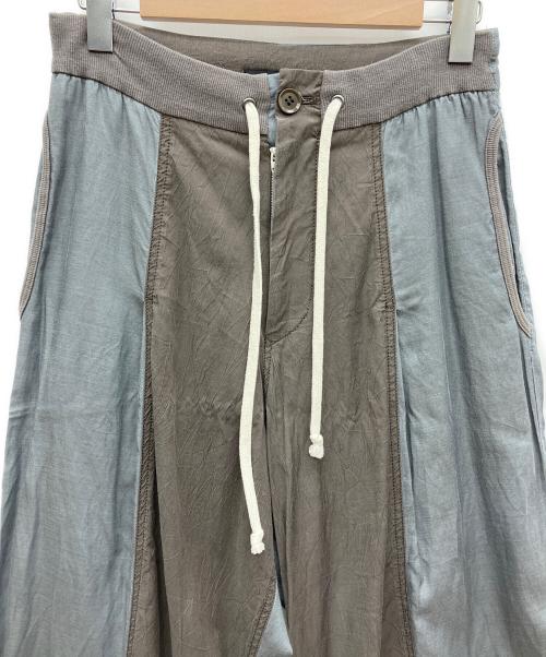Y's（ワイズ）Y's (ワイズ) サルエルパンツ グレー×ブラウン サイズ:1の古着・服飾アイテム